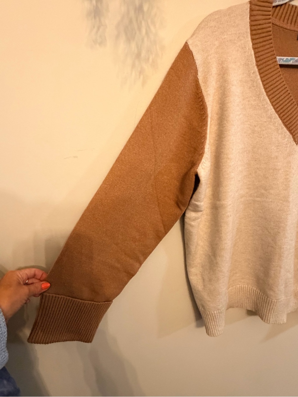 NWOT Charlie B Quiet Luxury Colorblock Sweater XL Soft Minimalist Knit - Picture 5 of 8